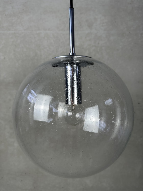 Image 1 of Vintage Glashütte Limburg hanging lamp