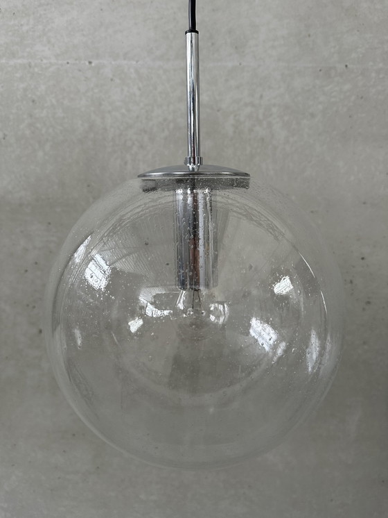 Image 1 of Vintage Glashütte Limburg hanging lamp