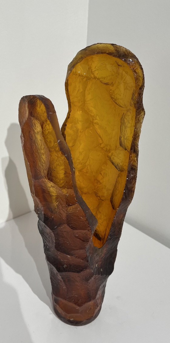 Image 1 of Unique Glass Object " Ambre" By Petr Karizek