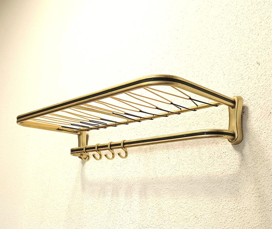 Image 1 of Fifties string coat rack with four hooks