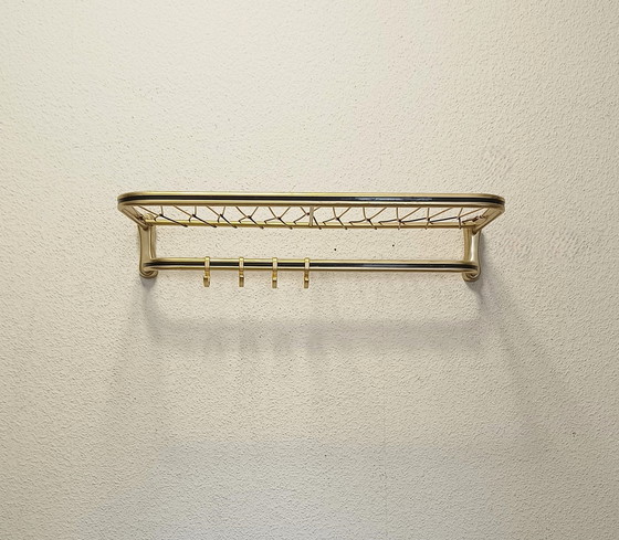 Image 1 of Fifties string coat rack with four hooks