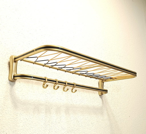 Fifties string coat rack with four hooks