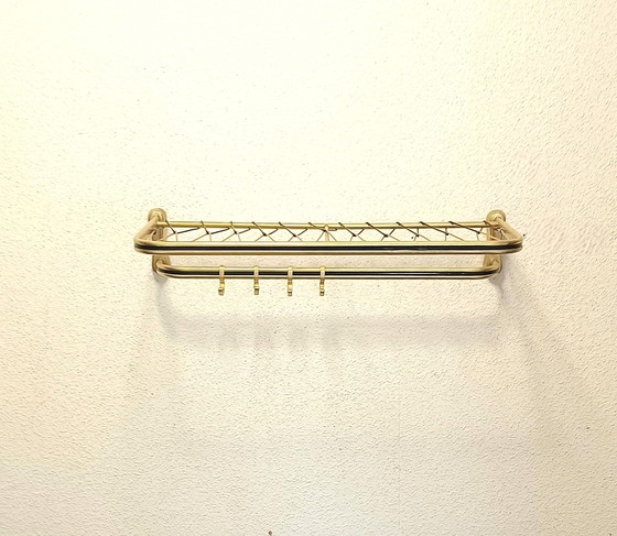 Image 1 of Fifties string coat rack with four hooks