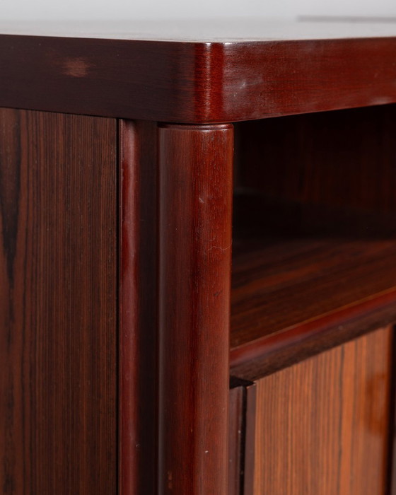 Image 1 of Pair Of Vintage 1960S Bedside Tables In Rosewood Italian Design