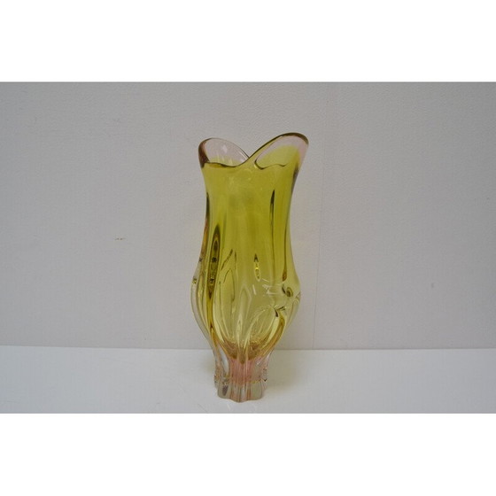 Image 1 of Vintage Metallurgical glass vase by Josef Hospodka for Chribska, Czechoslovakia 1960s