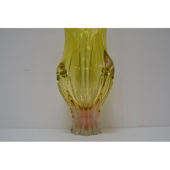 Image 1 of Vintage Metallurgical glass vase by Josef Hospodka for Chribska, Czechoslovakia 1960s