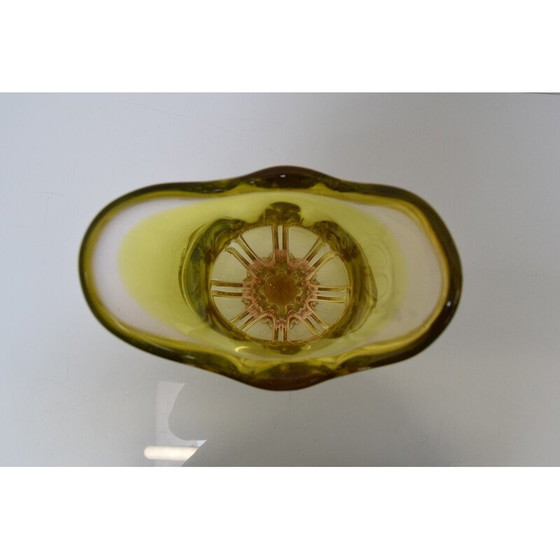 Image 1 of Vintage Metallurgical glass vase by Josef Hospodka for Chribska, Czechoslovakia 1960s