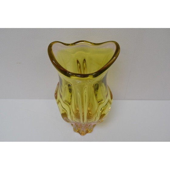Image 1 of Vintage Metallurgical glass vase by Josef Hospodka for Chribska, Czechoslovakia 1960s