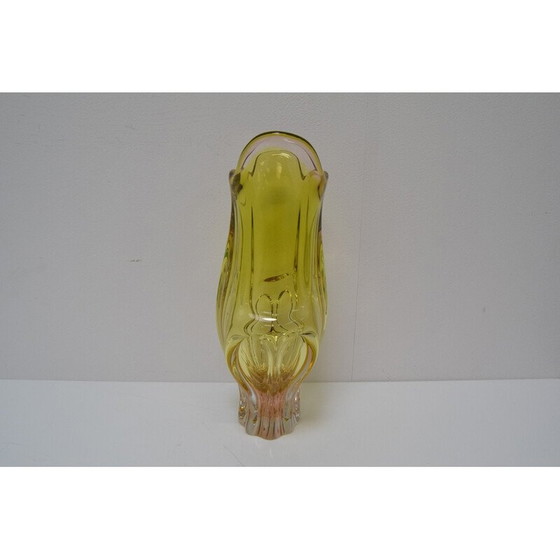 Image 1 of Vintage Metallurgical glass vase by Josef Hospodka for Chribska, Czechoslovakia 1960s