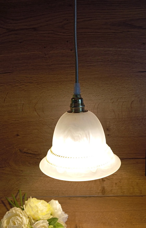 Image 1 of Lampada Nomade Vintage con Vetro Marmo Opaco e Satinato 