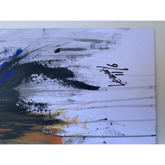 Image 1 of Vintage acrylic face painting by Lemmy Gonthier, 2014