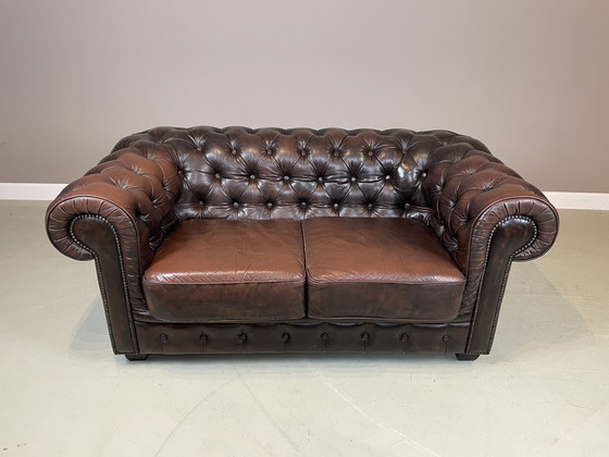 Image 1 of Canapé 2 places Chesterfield vintage