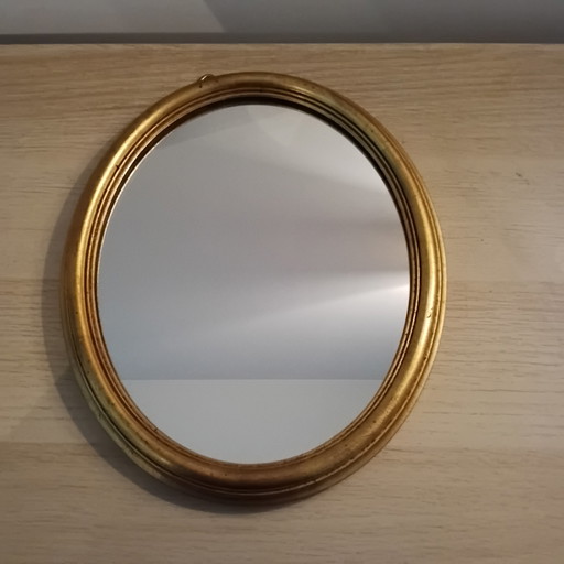 Miroir vintage Bois et or