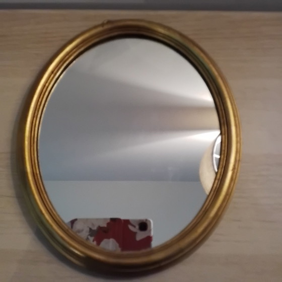 Image 1 of Specchio vintage in legno e oro