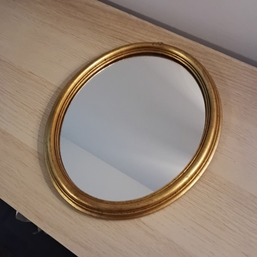 Vintage mirror Wood and Gold