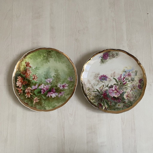 2 Antique Italian Porcelain Plates For Richard Ginori