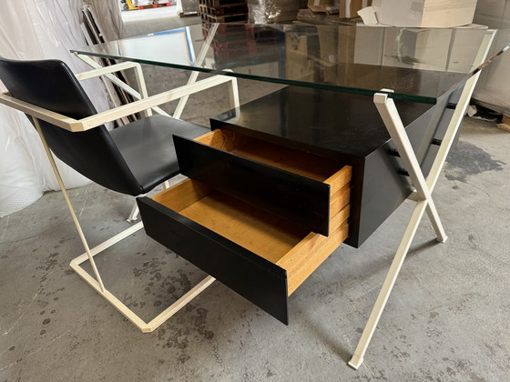 Image 1 of Bureau vintage Franco Albini avec chaise de bureau assortie