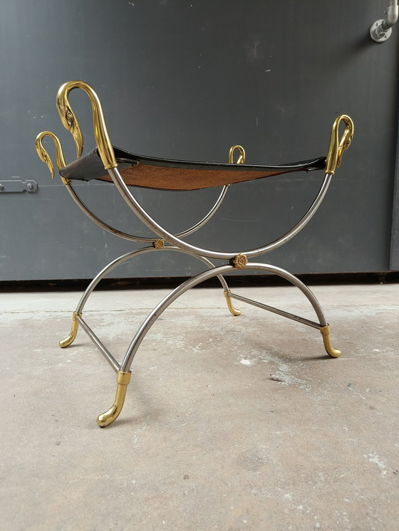 Image 1 of Vintage swan stool