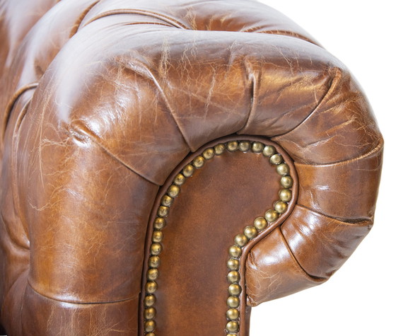 Image 1 of Vintage Chesterfield 2,5 bank cognac