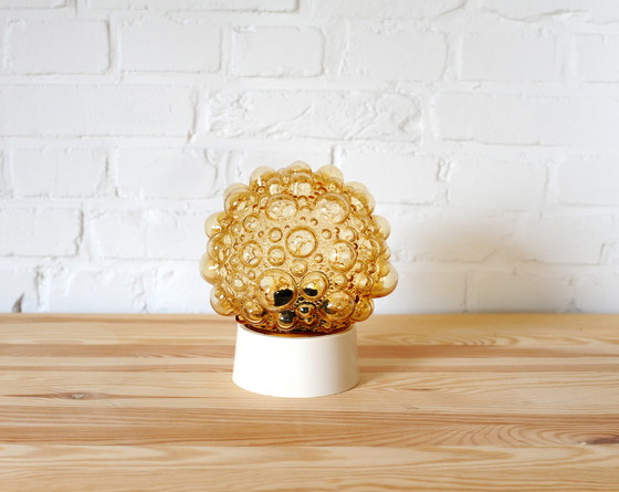 Image 1 of Iconic amber glass bubble lamp by Helena Tynell