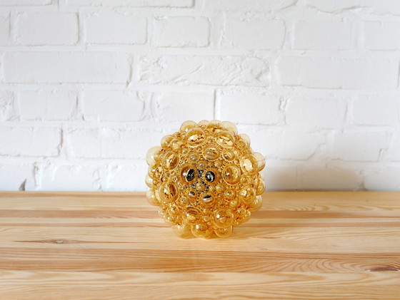 Image 1 of Iconic amber glass bubble lamp by Helena Tynell