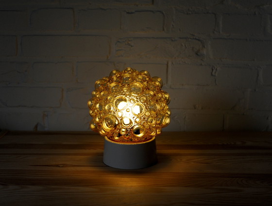 Image 1 of Iconic amber glass bubble lamp by Helena Tynell