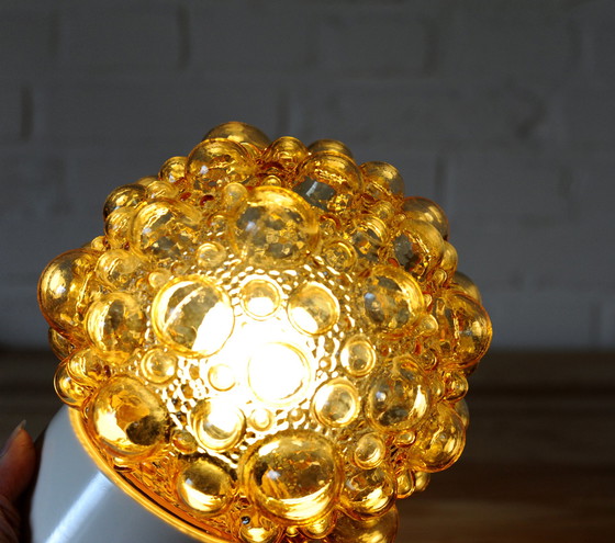 Image 1 of Iconic amber glass bubble lamp by Helena Tynell