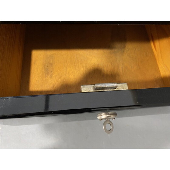 Image 1 of Czechoslovak vintage modernist chrome and wood writing desk, Europe 1950