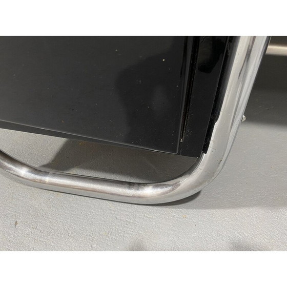 Image 1 of Czechoslovak vintage modernist chrome and wood writing desk, Europe 1950