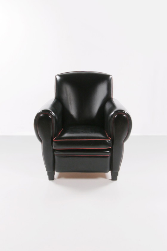 Image 1 of Very comfortable and beautiful leather armchair by LA Lounge Atelier.