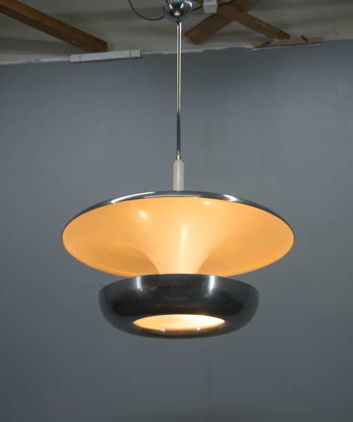 Large Bauhaus Chandelier By Ias, 1920S, Restored