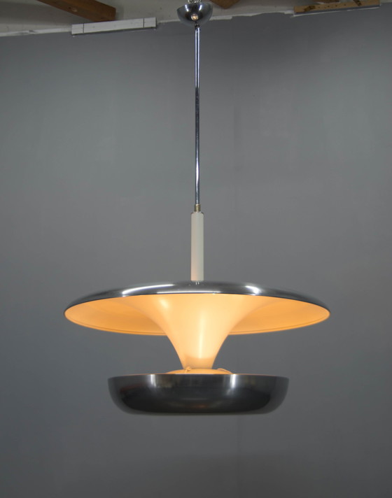 Image 1 of Large Bauhaus Chandelier By Ias, 1920S, Restored