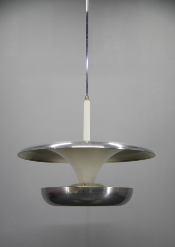 Image 1 of Large Bauhaus Chandelier By Ias, 1920S, Restored