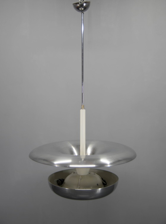 Image 1 of Large Bauhaus Chandelier By Ias, 1920S, Restored