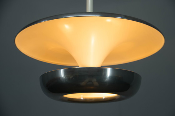 Image 1 of Large Bauhaus Chandelier By Ias, 1920S, Restored