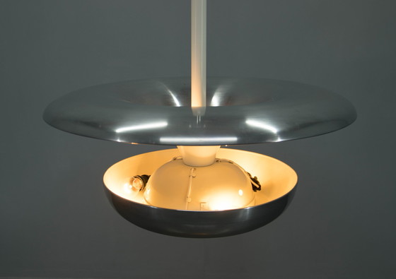 Image 1 of Large Bauhaus Chandelier By Ias, 1920S, Restored