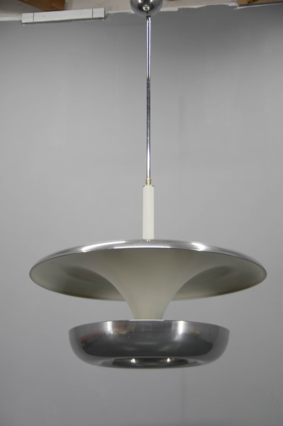 Image 1 of Large Bauhaus Chandelier By Ias, 1920S, Restored