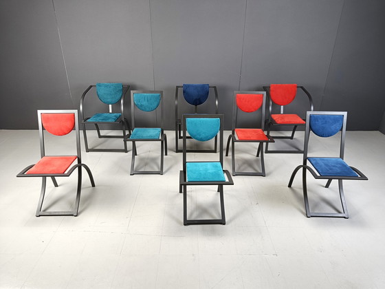 Image 1 of Chaises de salle à manger Sinus de KFF, années 1990, ensemble de 8