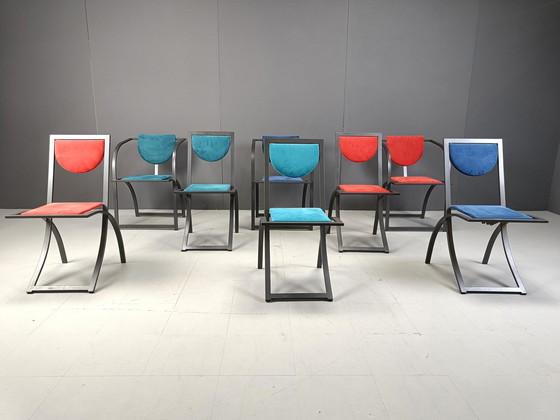 Image 1 of Chaises de salle à manger Sinus de KFF, années 1990, ensemble de 8