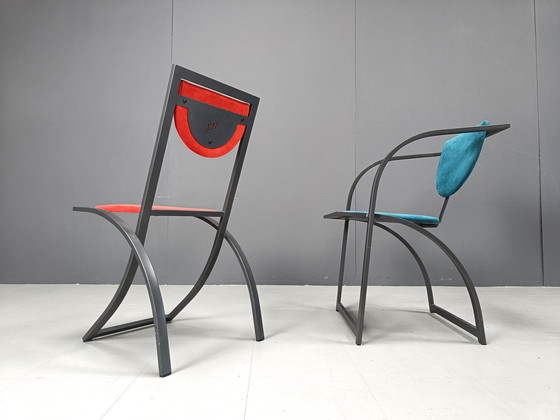 Image 1 of Chaises de salle à manger Sinus de KFF, années 1990, ensemble de 8