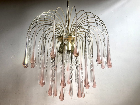 Image 1 of Teardrop Chandelier + 3 Wall Lights