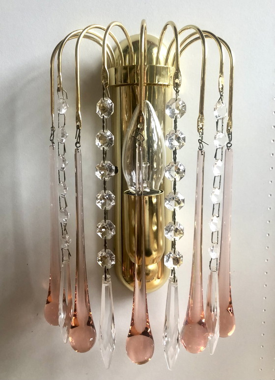 Image 1 of Teardrop Chandelier + 3 Wall Lights