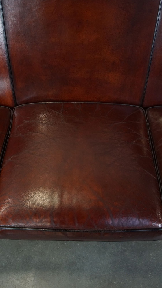 Image 1 of Sheepskin Leather 3 Seater Sofa