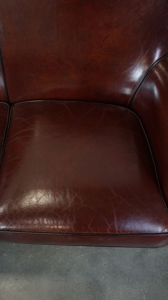 Image 1 of Sheepskin Leather 3 Seater Sofa