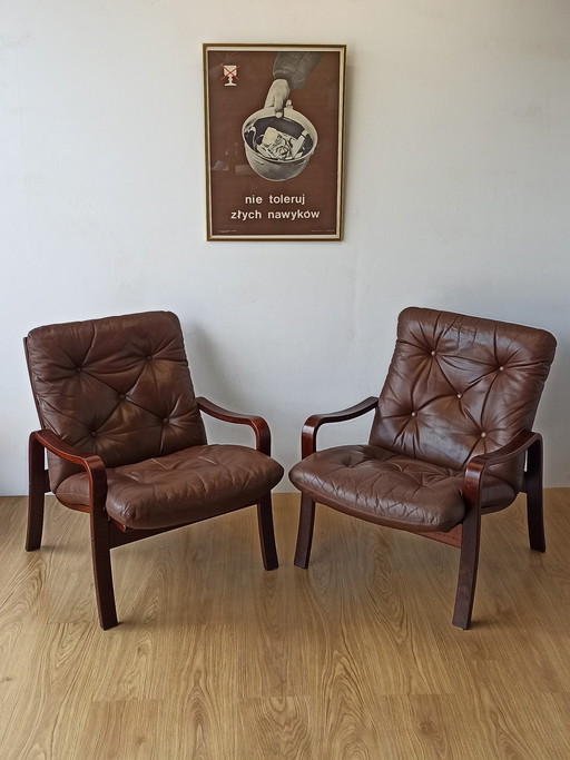 2x J. M. Birking & Co Copenhagen Lounge Chairs