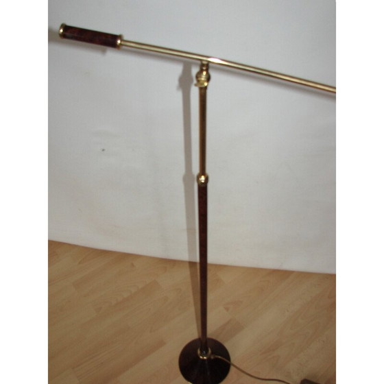 Image 1 of Vintage banquet floor lamp in brass and metal, 1970