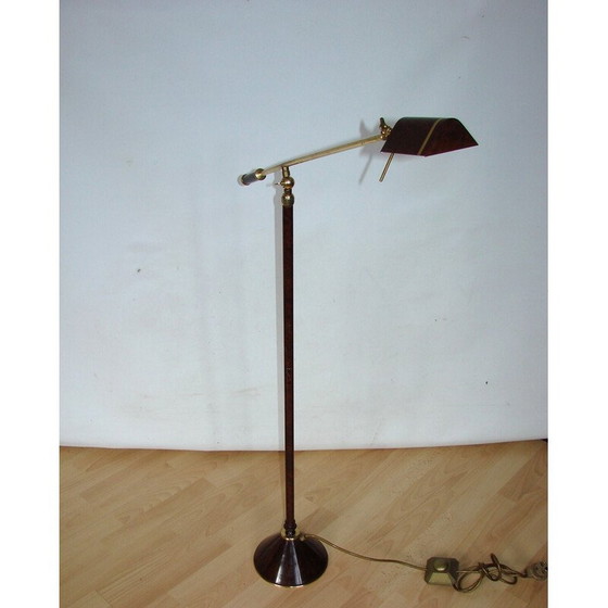 Image 1 of Vintage banquet floor lamp in brass and metal, 1970