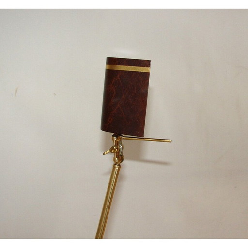 Vintage banquet floor lamp in brass and metal, 1970