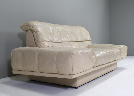 Image 1 of Rolf Benz 2-seat sofa in Ivory Cream White Leather - Germany, circa 1980-1990