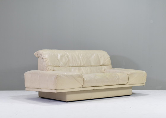 Image 1 of Rolf Benz 2-seat sofa in Ivory Cream White Leather - Germany, circa 1980-1990